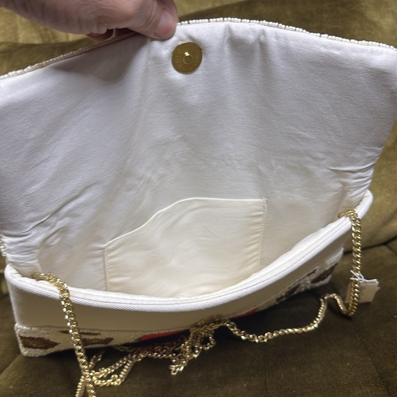 Bee Envelope Leopard Black-Pink Clutch Bag - Picture 7 of 8